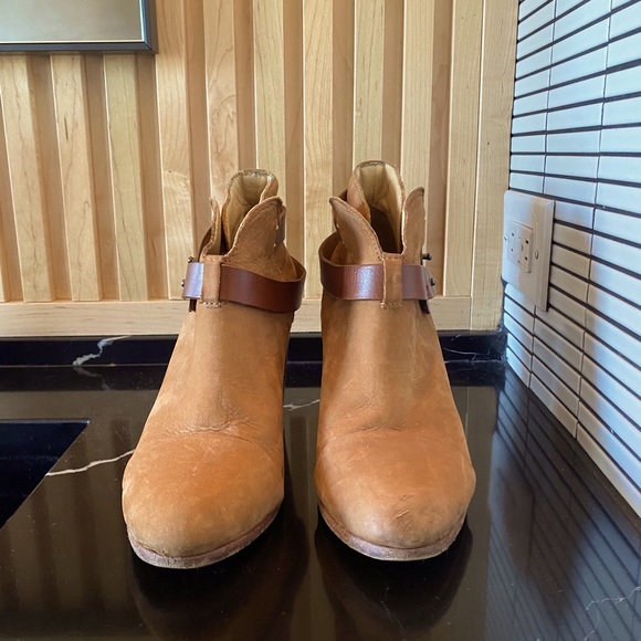 Rag and Bone leather strapped suede boots - Picture 4 of 4